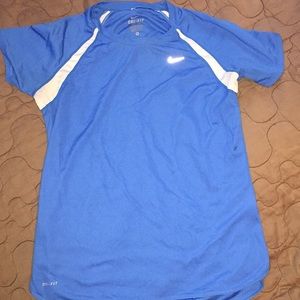 Nike blue dry fit shirt. Size M.